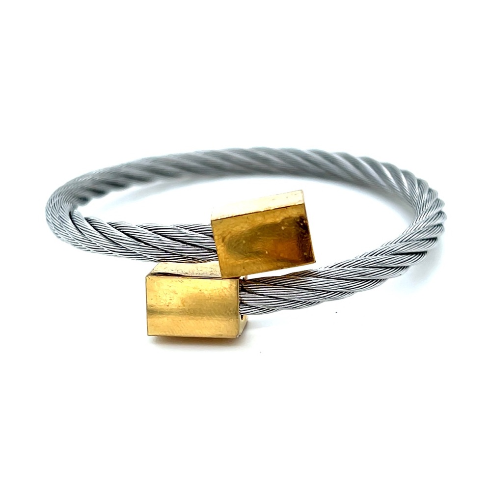 Elegant Silver and Gold Women's Bracelet (c1)